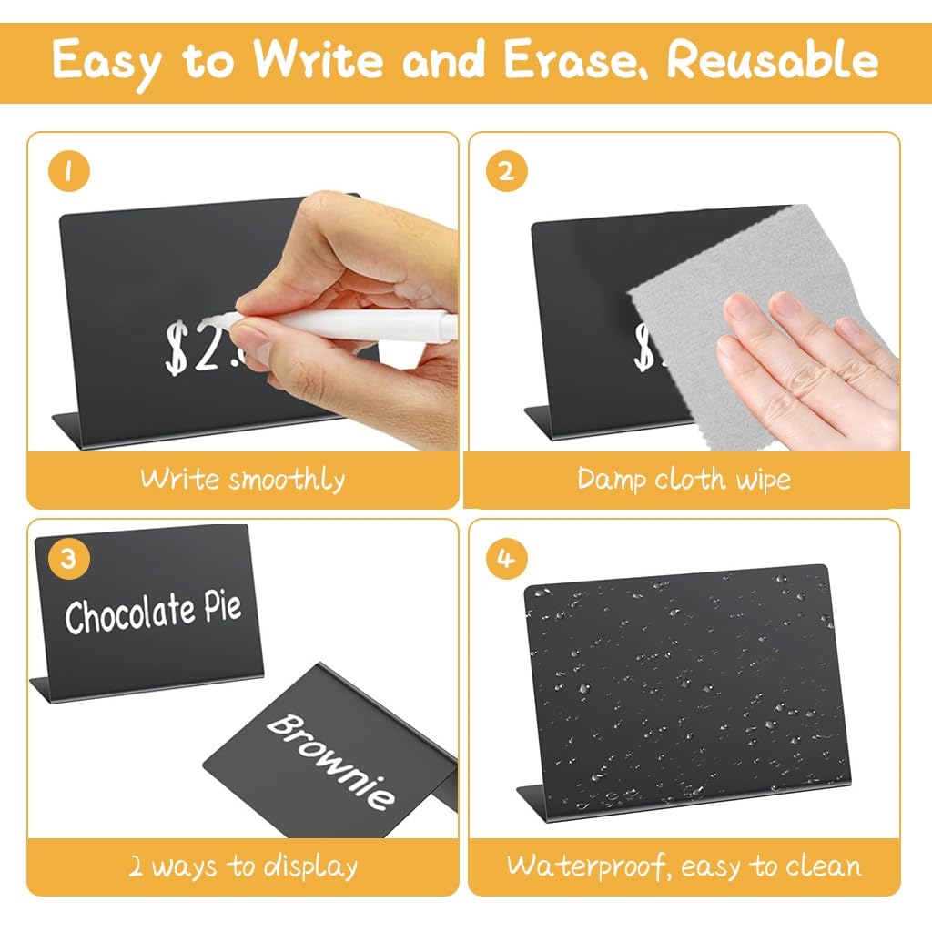 Climberty 12Pcs Reuseable Price Display Stands 4 Climberty 12Pcs Reuseable Price Display Stands 4